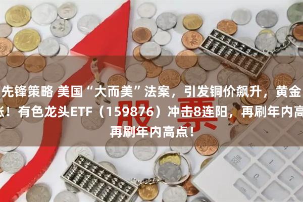 先锋策略 美国“大而美”法案，引发铜价飙升，黄金大涨！有色龙头ETF（159876）冲击8连阳，再刷年内高点！